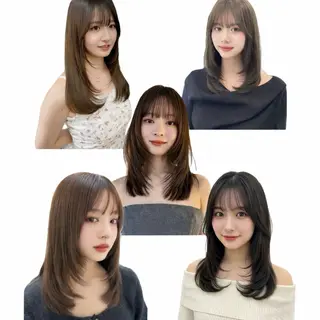 セミロング 🍃ユウミ/大阪 梅田/ナチュラル🍃のヘアスタイル