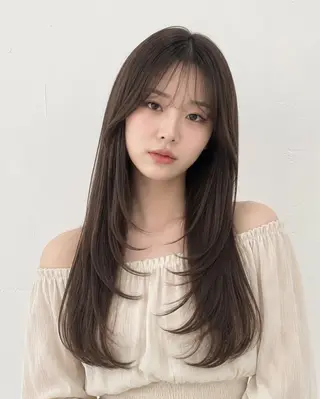 ロング モテ🤍トレンドヘア /新宿/ワカナのヘアスタイル