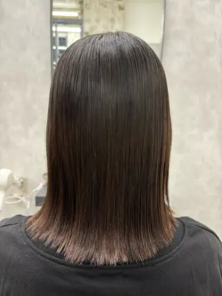 ロング カラー 梅雨対策すぐ巻ける ☔️縮毛矯正勝倉　麗のヘアスタイル