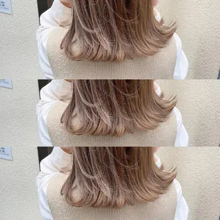 ミディアム Zina髪質改善 艶カラー✨のヘアスタイル