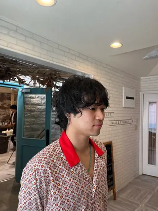 パーマ メンズ 阿部 うららのヘアスタイル