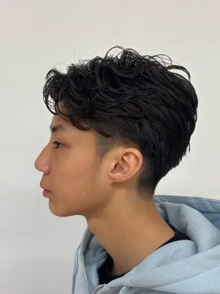 ショート パーマ 相馬 一真のヘアスタイル