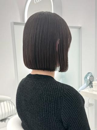 ショート カラー ボブカット 募集中/村上廉のヘアスタイル