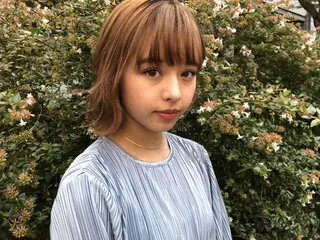 ショート カラー ヘアアレンジ REONA🪽✨薬院 レイヤーカット🫧のヘアスタイル