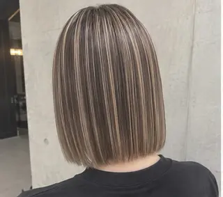 ミディアム カラー 馬場 航のヘアスタイル