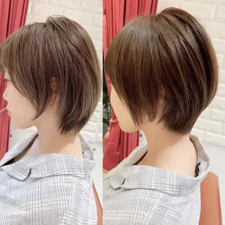 ショート カラー 大人女性ショート専門 tomodaのヘアスタイル