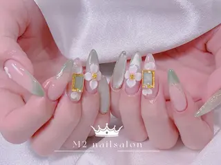 ネイル 長さだし専門店 M2 rikaのネイルデザイン