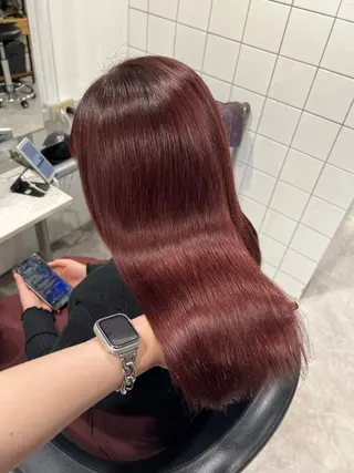 ロング カラー ヘアアレンジ ANNIE/AYU MI/ブラウンカラーのヘアスタイル