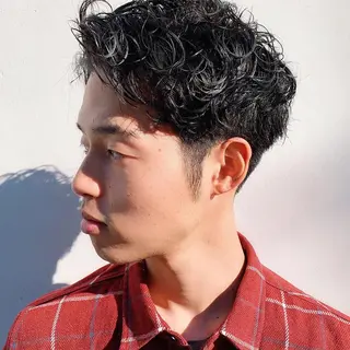 パーマ メンズ 中川 竜誠のヘアスタイル