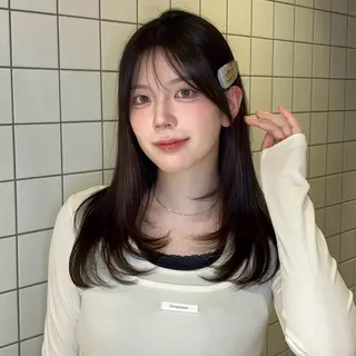 ロング カラー ヘアアレンジ 韓国ヘア/ レイヤー/Rumiのヘアスタイル