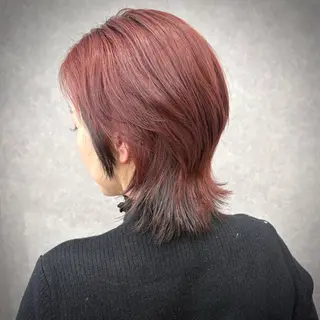 セミロング ショート/ウルフ カットモデル募集のヘアスタイル