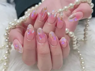 ネイル ネイルサロンAiri 長さ出し·シンプルのネイルデザイン