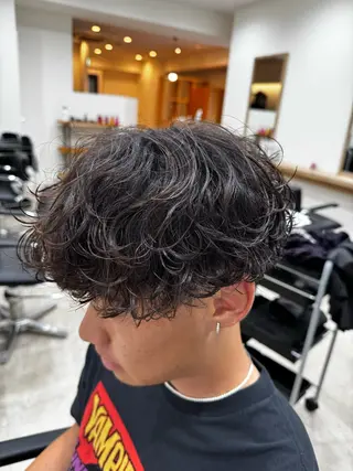 パーマ ✨波巻き／気流れ✨ パーマ専門ひびき💥のヘアスタイル
