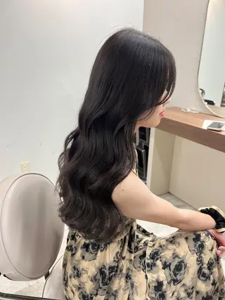ロング カラー さや🍀/透明感 カラー/ヘアセットのヘアスタイル