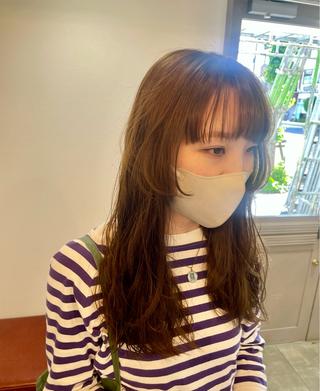 ロング パーマ 荒牧 絵美のヘアスタイル