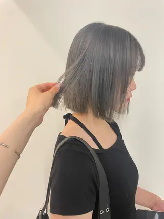 ミディアム カラー 🫧ハイトーン✨格安 より質💐マンツーマのヘアスタイル