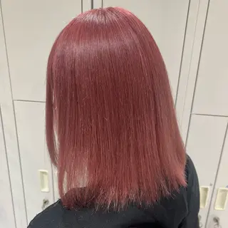 ミディアム カラー 💖ブリーチ/暖色 𝐘𝐮𝐢💖のヘアスタイル