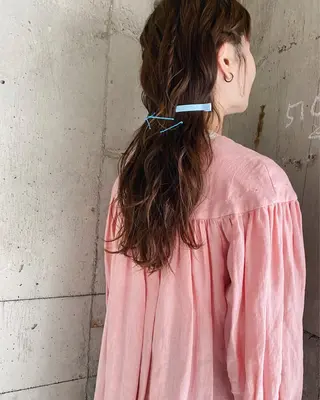 ロング ヘアアレンジ 石川 空のヘアスタイル