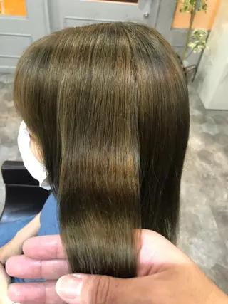ミディアム カラー hair care ACRO店長 谷のヘアスタイル