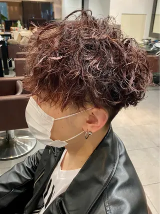 カラー パーマ メンズ ⭕️メンズパーマ⭕️ 山口 裕太郎のヘアスタイル