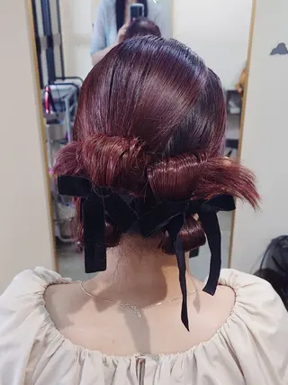 ヘアアレンジ つぐみ ❤︎のヘアスタイル