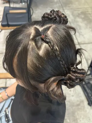 ロング ヘアアレンジ 透明感カラー/ヘア アレンジ/あみ🎶のヘアスタイル