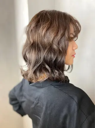 ミディアム カラー BROCANTE立川 karasawa.nのヘアスタイル