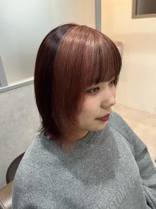 ミディアム 暖色*ベージュ *くらたあやかのヘアスタイル