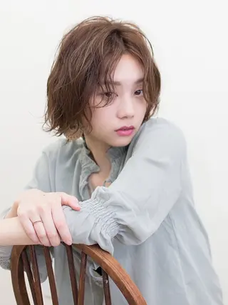ショート パーマ レベンス田町 西谷悠のヘアスタイル