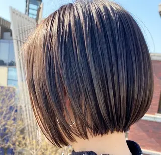 ショート ショートヘア 縮毛矯正/福田梢のヘアスタイル