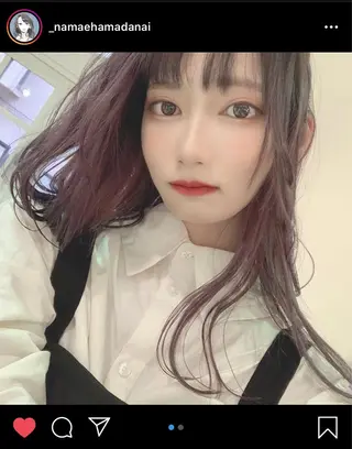 セミロング カラー 💜髪質改善美髪💜 星野清光のヘアスタイル