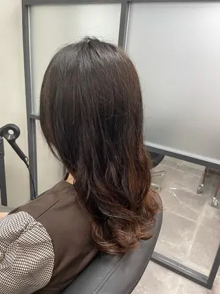 セミロング パーマ ALLEN hair /まなのヘアスタイル