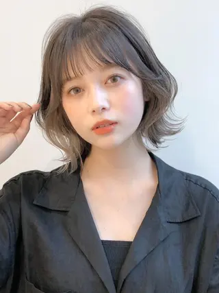 ミディアム カラー レイヤー×髪質改善✨ 渋谷/佐藤侑哉のヘアスタイル