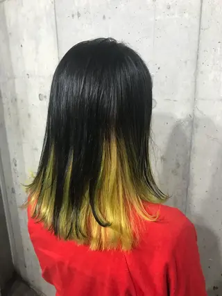 ミディアム カラー パーマ ヘアアレンジ メンズ キッズ ネイル マツエク・マツパ サロンドミルク 渋谷高比良のヘアスタイル