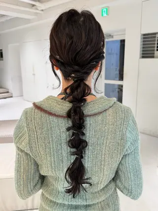 ロング ヘアアレンジ loely 💞miyuのヘアスタイル