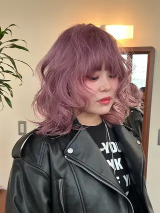 ミディアム カラー レイヤー専門家 ダブルカラー修のヘアスタイル