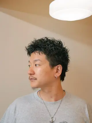 ショート カラー パーマ メンズ 🔗メンズサロン🔗 Kieのヘアスタイル