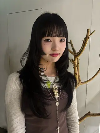 ロング 🎀抜け感ナチュラル 🎵asuna🪽のヘアスタイル