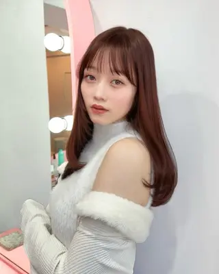 セミロング 透明感カラー♡ 原宿美容室¦Rinaのヘアスタイル