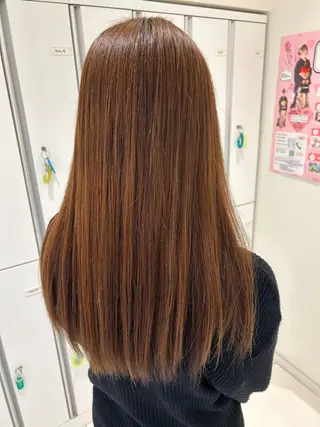 ロング カラー ゆめ ベージュカラーのヘアスタイル