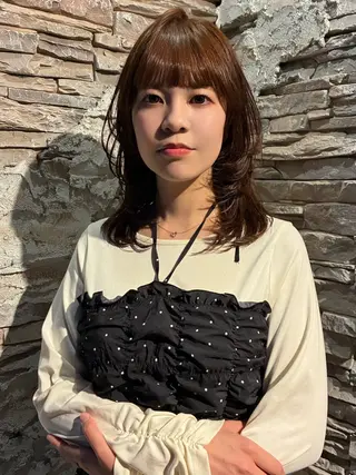 セミロング レイヤー特化/メンズ 特化/大野真央のヘアスタイル