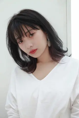ミディアム カラー パーマ ヘアアレンジ メンズ キッズ ネイル マツエク・マツパ EnBlesS西宮 マンツーマン神道有基のヘアスタイル