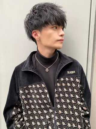 ミディアム カラー パーマ ヘアアレンジ メンズ キッズ メンズ特化美容師 aiの眉毛・アイブロウイメージ