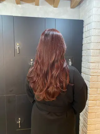 ロング 【縮毛矯正髪質改善】 中山健太のヘアスタイル