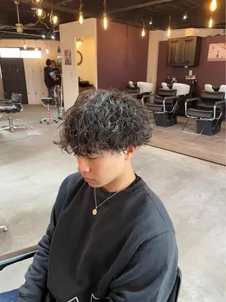 ショート ツイスパ/シャドウ 新井のヘアスタイル