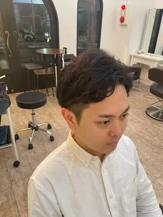 パーマ メンズ 杉山 蒼汰のヘアスタイル