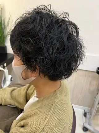 ショート パーマ メンズ トータルビューティー K:R鶴川のヘアスタイル