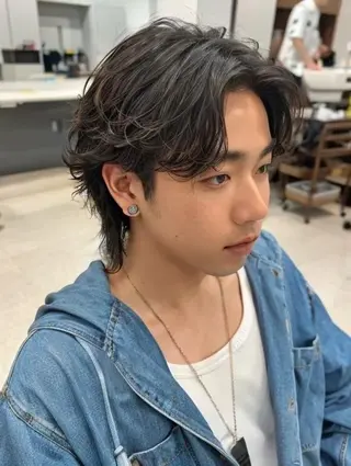 メンズ 京都河原町 メンズパーマ助川龍哉のヘアスタイル