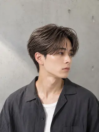 カラー メンズ 透明感カラー✨ 横尾ハルト🔹のヘアスタイル