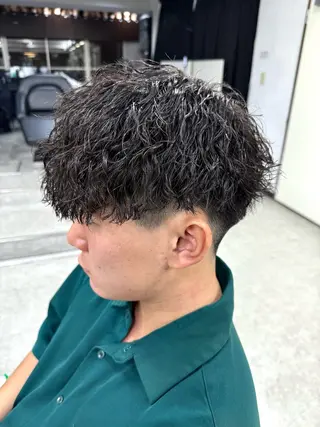 ショート カラー パーマ ヘアアレンジ メンズ キッズ 🔷横浜1のパーマ 職人🔷将太郎のヘアスタイル